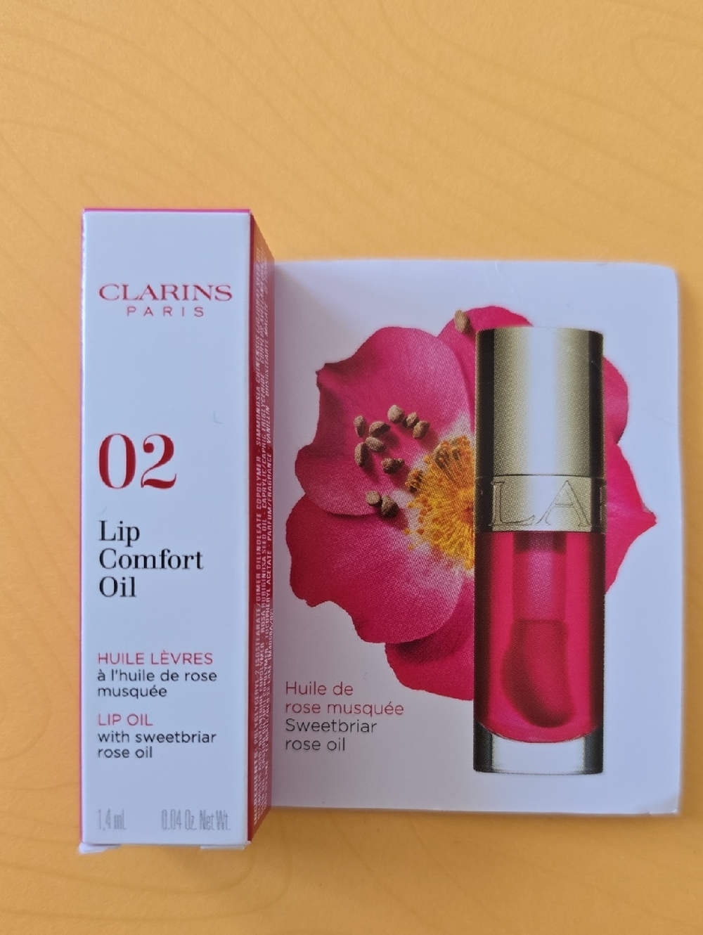 Clarins Lip Comfort Oil 02 Sweetbriar Rose - Pink